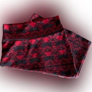 Lularoe Pencil Skirt - Red/Black - Size Small